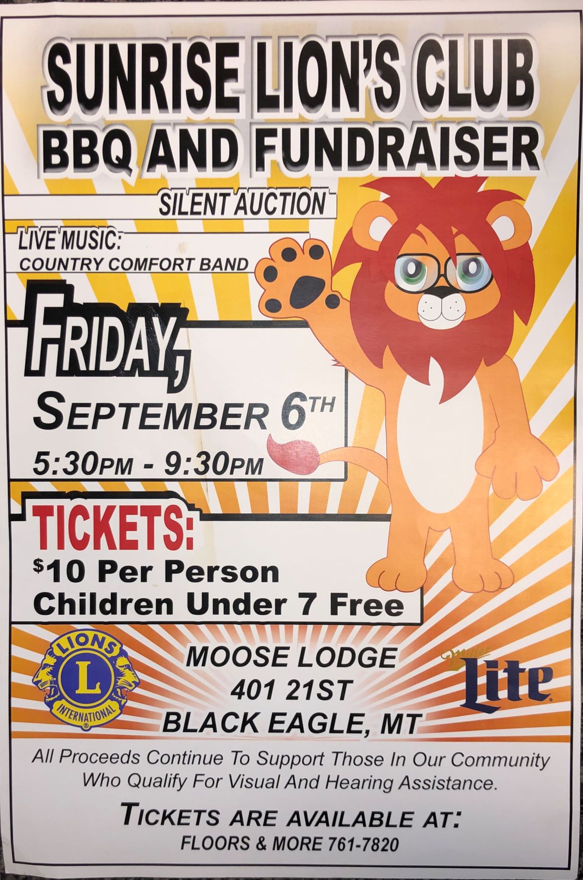 Sunrise Lion's Club Poster